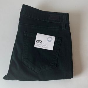 PAIGE Women’s Forest Green Mid Rise Ultra Skinny Ankle Jeans